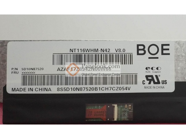 11.6" HD Slim LED LCD Screen - Compatible With BOE NT116WHM-N42 V8.0 & N21 V4.1