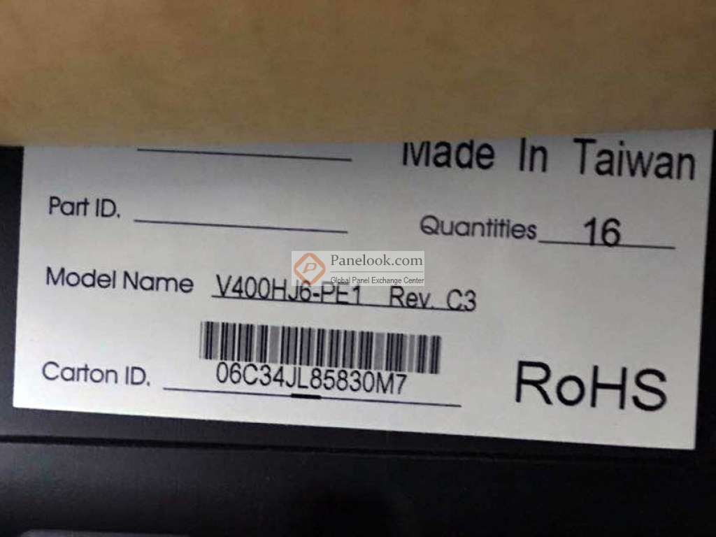 Innolux V400HJ6-PE1 Rev.C3 Overview - Panelook.com