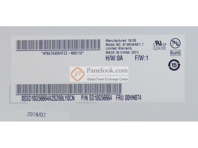 Free Shipping B140HAN02.0 B140HAN02.1 B140HAN01.2 NV140FHM-N41 N31 N140HCE-EAB E - Foto 5