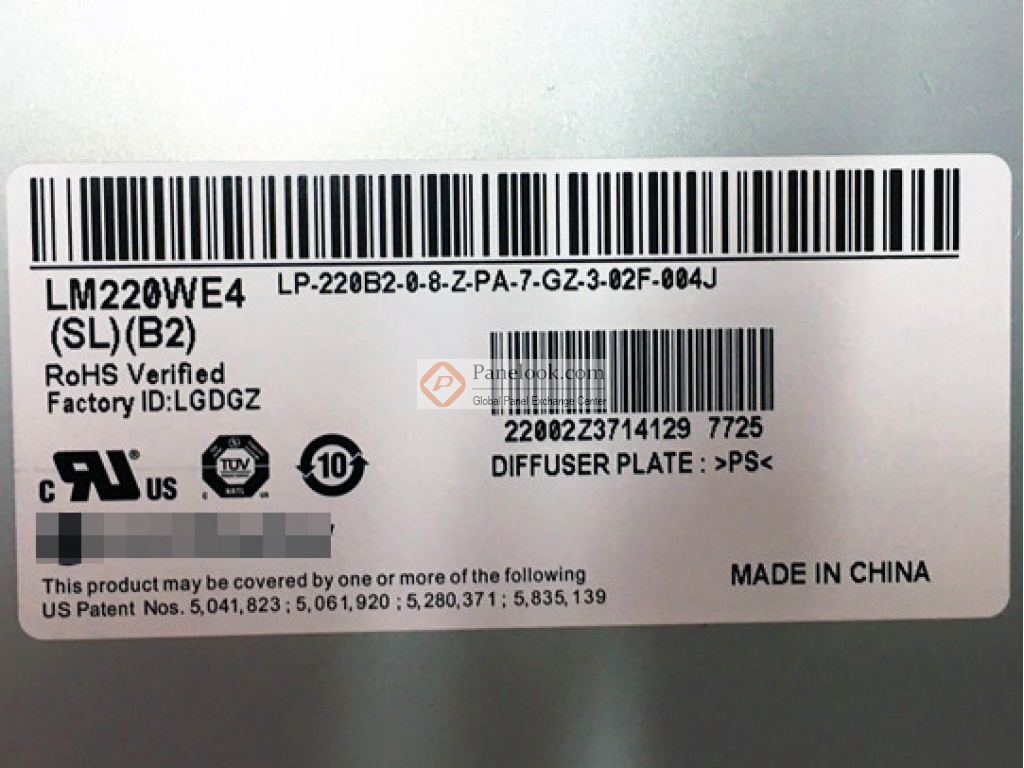 LG Display LM220WE4-SLB2 Overview - Panelook.com