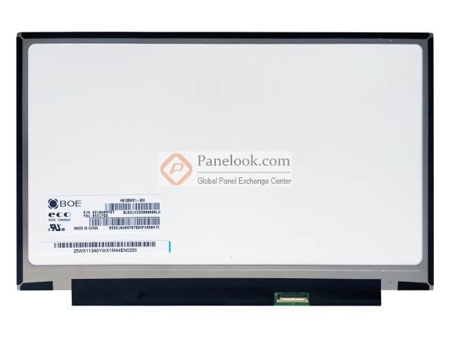 Écran LCD LED 12.5 Pouces HB125WX1-200 V3 - Résolution 1366x768, Connecteur 30 Pin - Compatible Universel