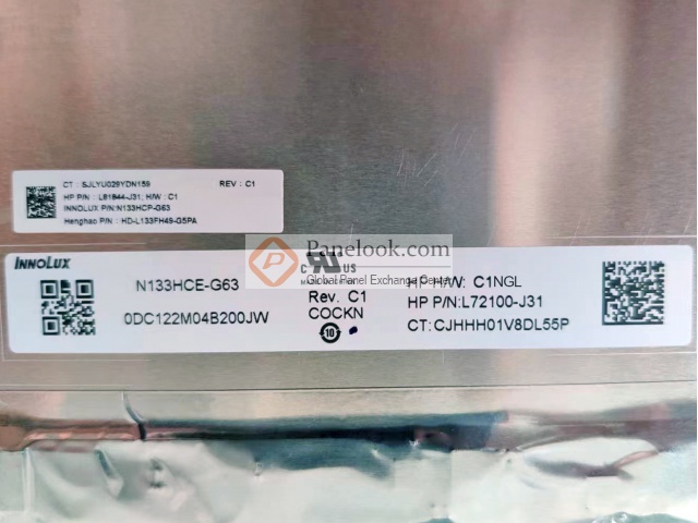 Innolux N133HCE-G63 Overview - Panelook.com