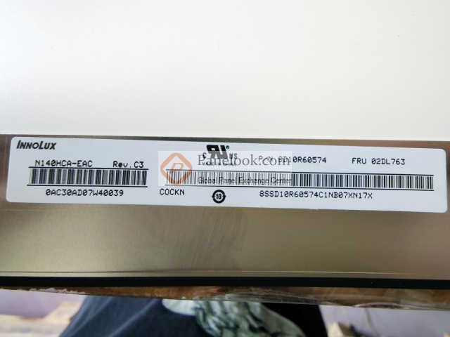 Écran LCD LED 14" N140HCA-EAC REV.C3 1920x1080 - Compatible, Dalle Neuve, Garantie 1 An