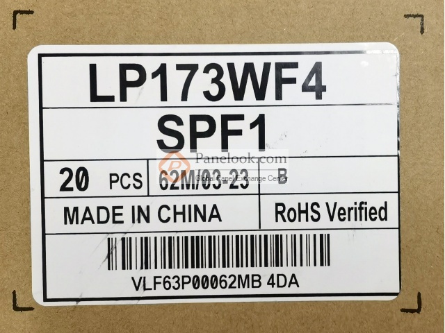 Écran LCD LED 17.3" LP173WF4-SPF6 (SP)(F6) 1920x1080 30 Pins - Neuf Compatible