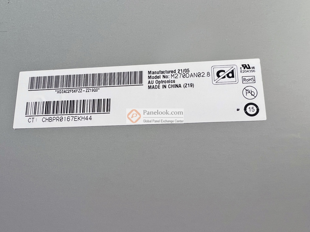 AUO M270DAN02.8 Overview - Panelook.com