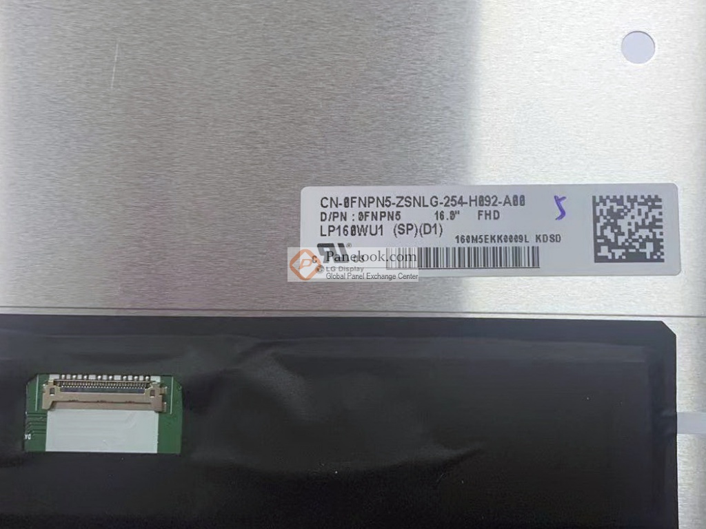 Dalle écran LCD LG Display LP160WU1(SP)(B1) - 16.0 Pouces 1920x1200 60Hz - Neuf - Garantie 2 Ans