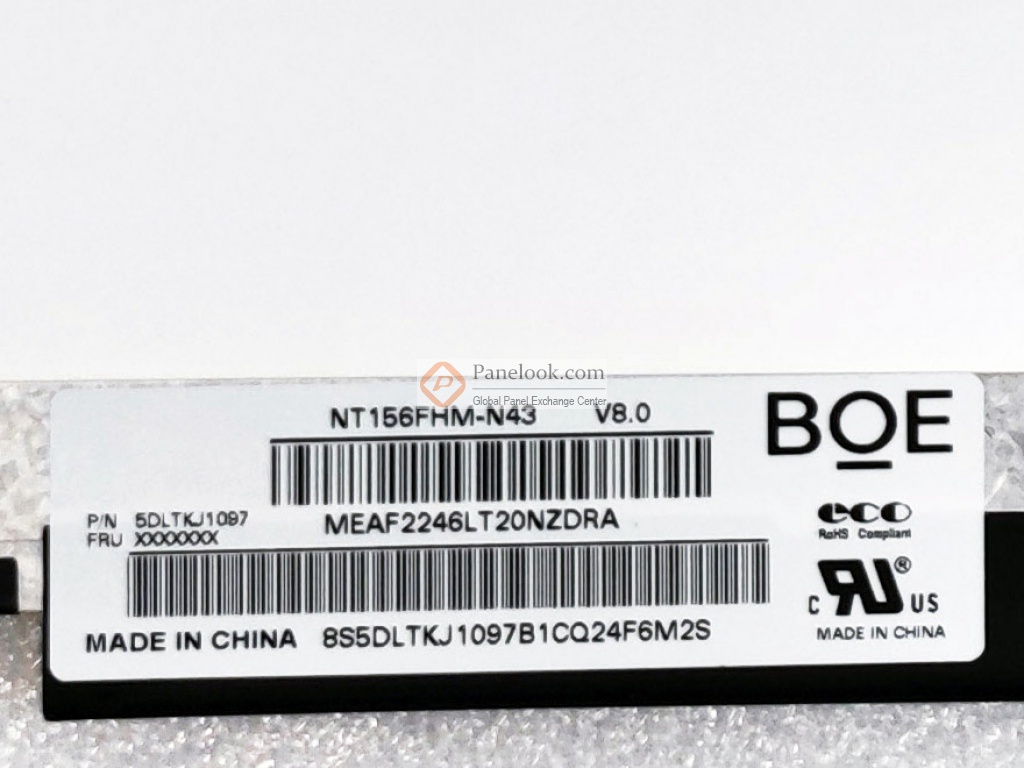Boe Nt156fhm-n43 V8.0 Compatible 15.6" Led Lcd Non-ips Screen Fhd 350mm