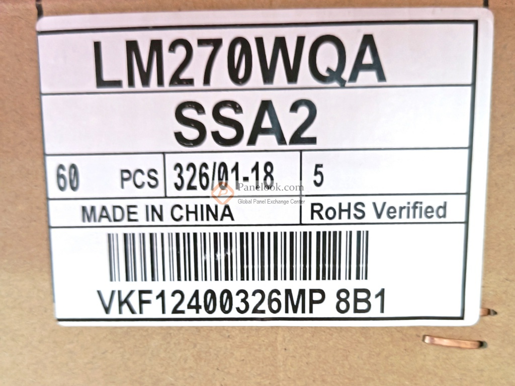 LG Display LM270WQA-SSA2 Overview - Panelook.com