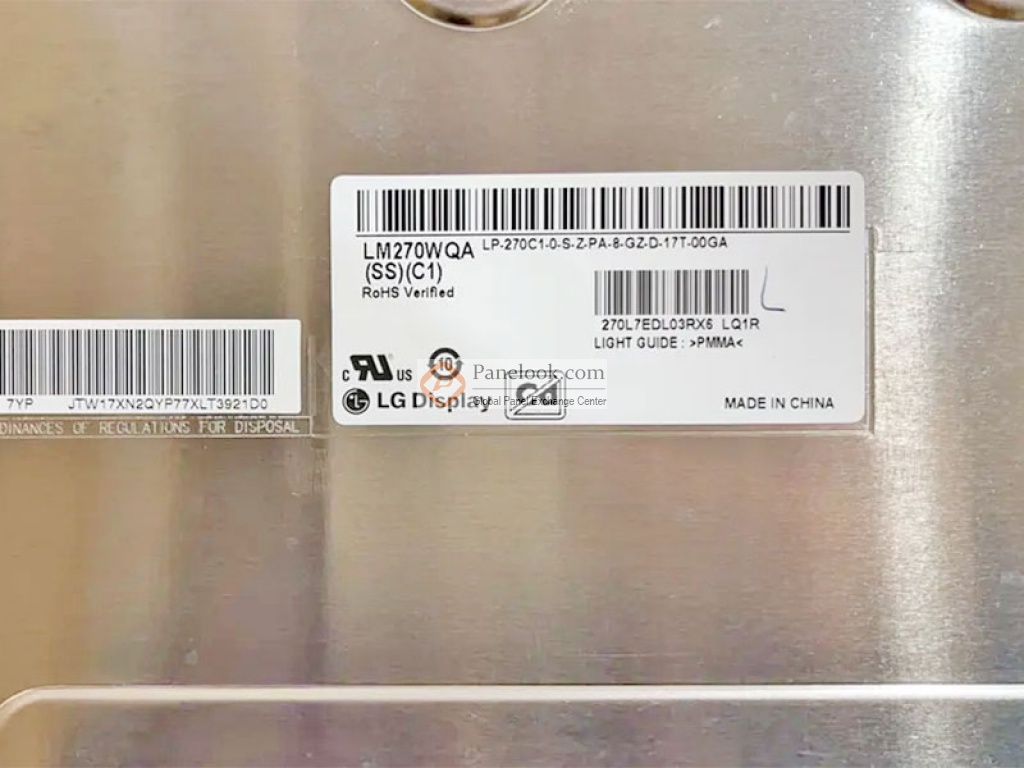 LG Display LM270WQA-SSC1 Overview - Panelook.com