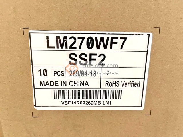 Écran LCD LED 27 Pouces FHD IPS - Référence LM270WF7-SSD3 - 1920x1080 - Pour PC Tout-en-un - Neuf