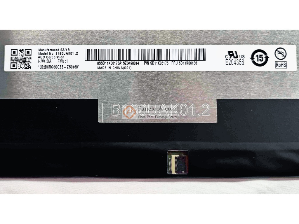 Écran LCD Auo B160UAK01.H_HW0A – 16,0" WUXGA, EDP 40 Broches – Occasion