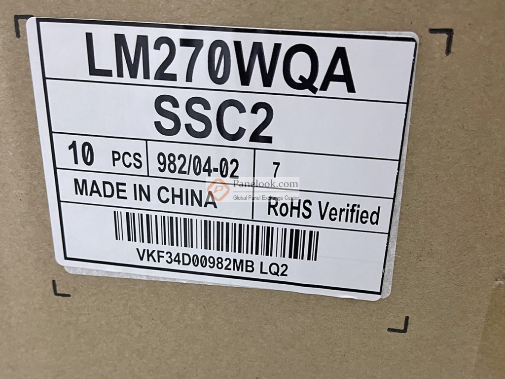 LG Display LM270WQA-SSC2 Overview - Panelook.com