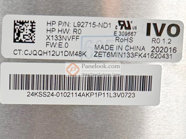 IVO X133NVFF R0 Overview - Panelook.com