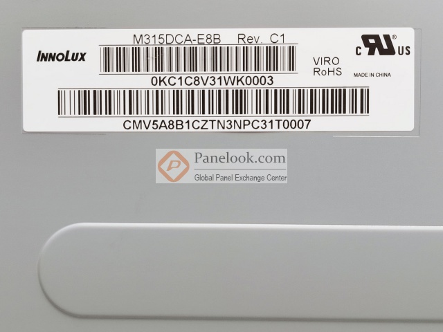Innolux M315DCA-E8B Overview - Panelook.com