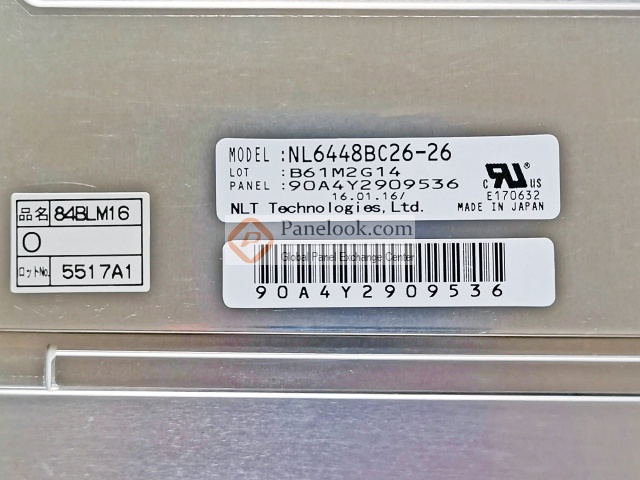 Pannello LCD 8,4 Pollici NL6448BC26-01 Per NEC, Risoluzione 640x480, 90 Giorni Garanzia