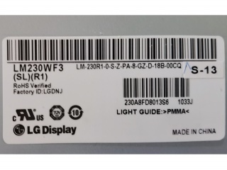 LG Display LM230WF3-SLR1 Overview - Panelook.com