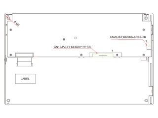 KOE 9" IPS LCM 800×480 500nits WLED LVDS 20pins 5.0G Vibration
