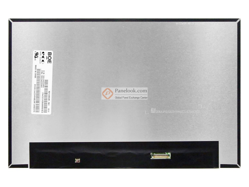 Dalle écran 13.3" LED IPS NV133WUM-N61 V3.0 1920x1200 - 30 Pins, Neuf, Garantie 1 An, Pour Remplacement PC Portable