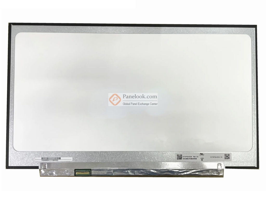 Écran LCD LED 17,3 Pouces 1600x900 30pin EDP N173FGA-E34 Rev.C2 - Neuf Pour Remplacement