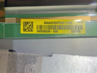 BOE 55" IPS CELL FOB 3840×2160 USI-T 120Hz