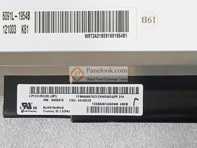 新品 LG製 LP133WD2 SLB1 LP133WD2(SL)(B1) 液晶パネル 非光沢 1600x900 　 A9163)LG 13.3インチ LP133WD2 (SL)(B1) ⁄1600x900⁄40pin非光沢液晶