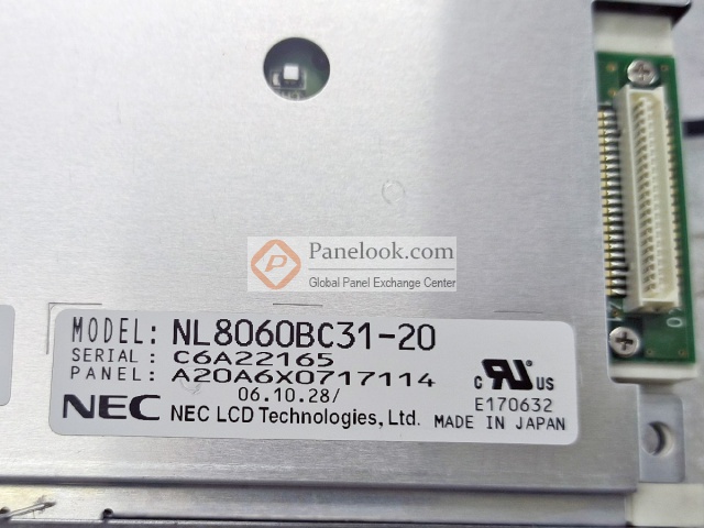 NEC NL8060BC31-20 Overview - Panelook.com