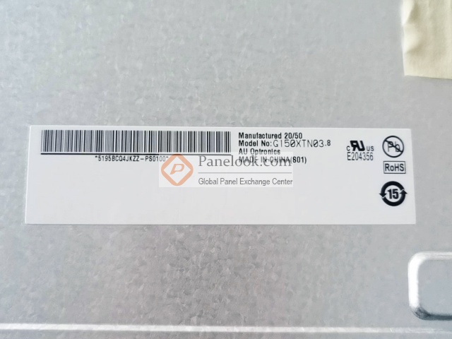 AOページ AUO G150XG01 V3 Overview - Panelook.com