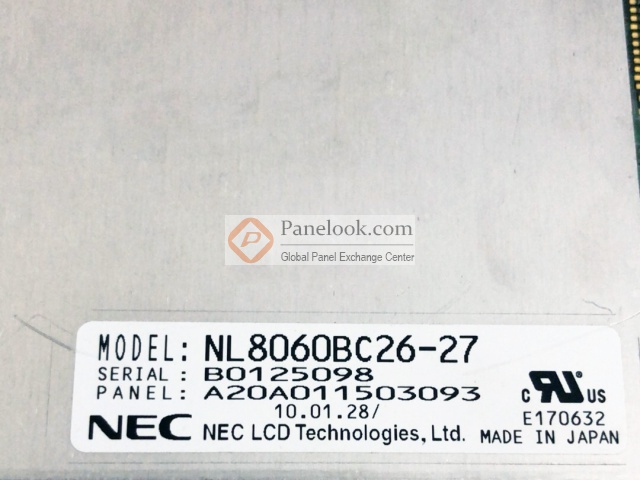 NEC NL8060BC26-27 Overview - Panelook.com