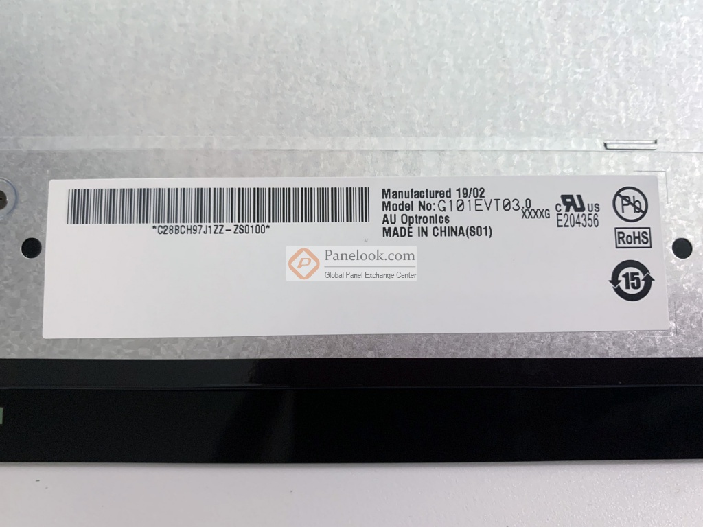 thumbnail image 2 of 10.1-Inch AUO G101EVT03.0 LCD Screen With Touch Glass – 1280x800, LVDS, 950 Cd/m² 2 of 6