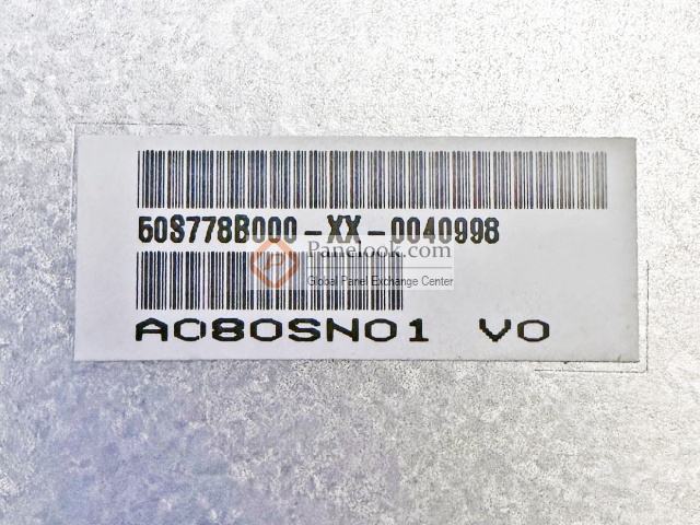 AUO A080SN01 V0 Overview - Panelook.com