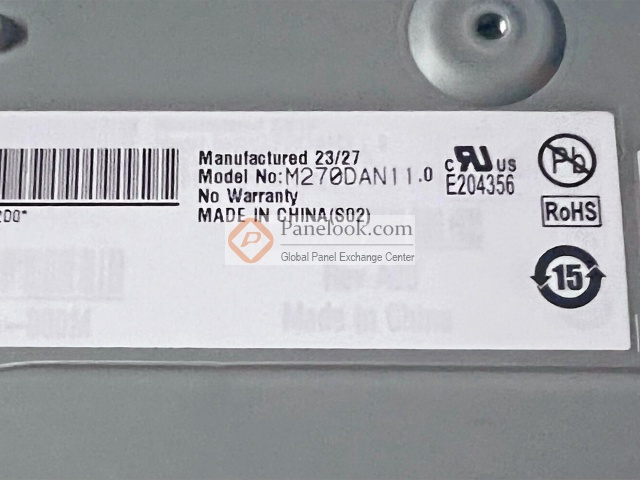 AUO M270DAN11.0 Overview - Panelook.com