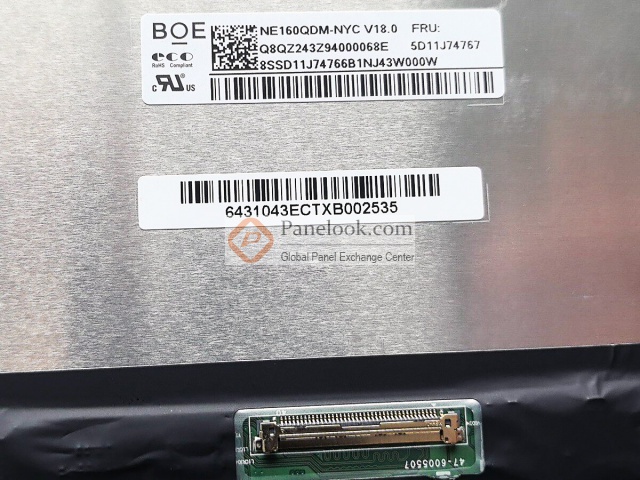 BOE NE160QDM-NYC Overview - Panelook.com