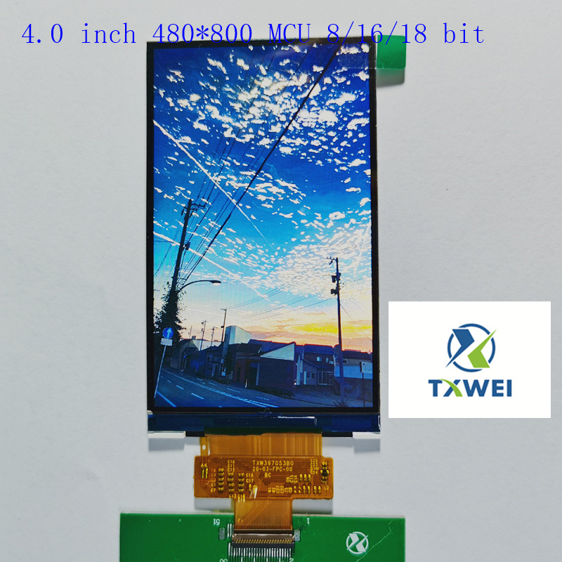 TXW397053B0 3.97 inch 480*800 TFT LCD display MCU parallel port display