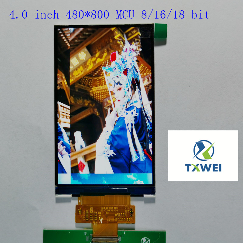 TXW397053B0 3.97 inch 480*800 TFT LCD display MCU parallel port display