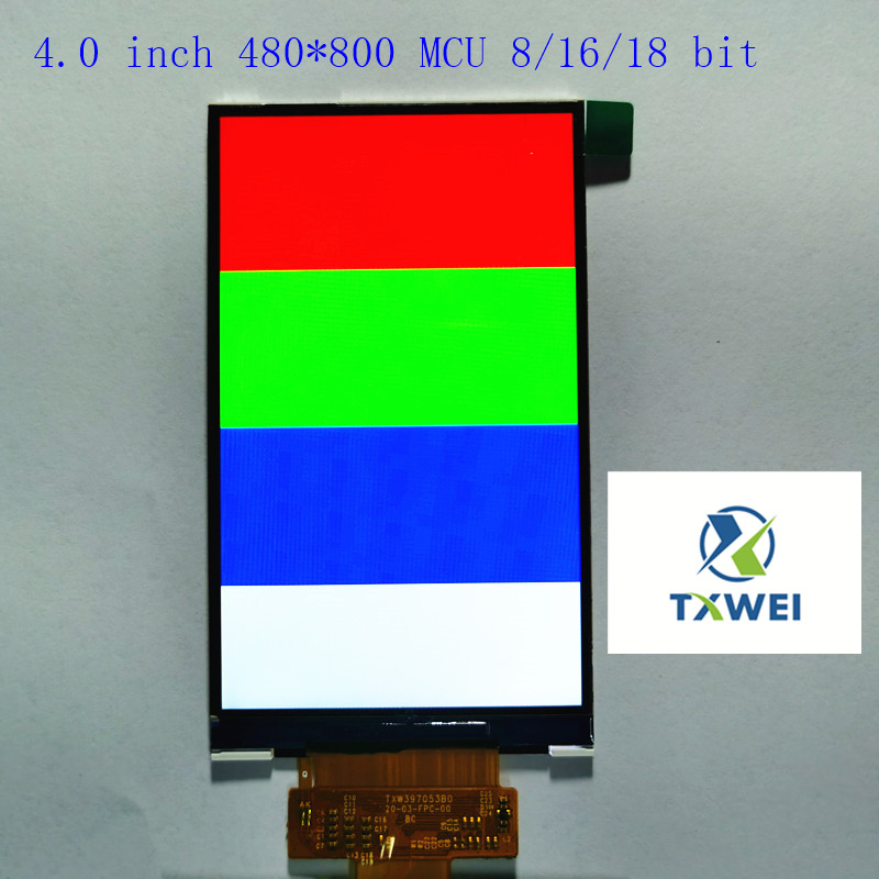 TXW397053B0 3.97 inch 480*800 TFT LCD display MCU parallel port display