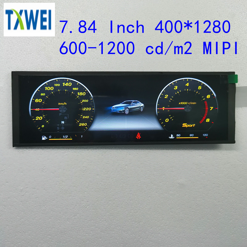 TXW784003B0 7 84 Inch 400 1280 TFT Bar LCD Display Highlight IPS 