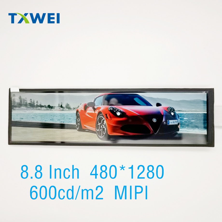 TXW880003S0 8.8 inch 1920*480 TFT strip LCD display with bright