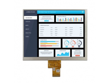 8-inch 1024*768 IPS LCD display screen 300cd/m &sup2;