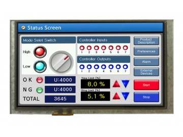 6.2'' 800X480 Middle side TFT, special size TFT, 300nits, TTL, 60pins