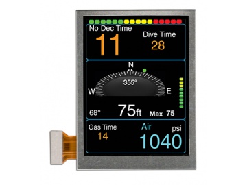 3.5'' 480*640 525nits, 18-bit RGB+SPI Interface, HX8363-A03 60pins