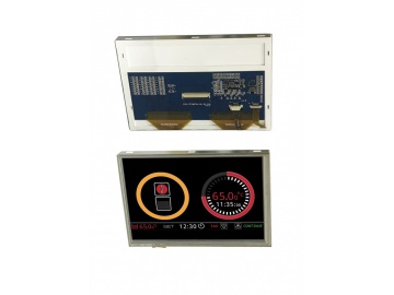 5.7 inch with RTP, 640*480, 530nits, 18-bit RGB, 40pins HX8250-A01*2+HX8678A