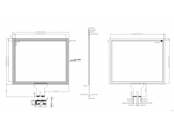19-inch capacitive touch screen G+G 5:4 multi-touch USB/I2C/RS232 industrial and commercial capacitive screen