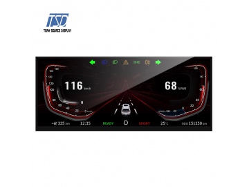 VSDISPLAY 12,3 Zoll LCD Bildschirm 1920x720 - DIY Display Mit Controller Board