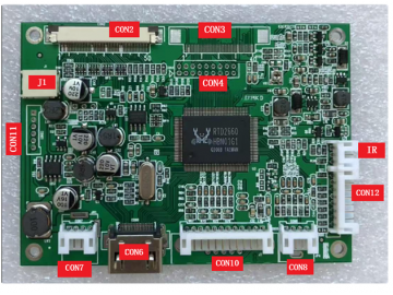 TFT LCD controller board, 7inch, with USB/ HDMI/ TFT/RTP interface, AD board, available for TFT display