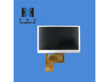 4.3 inch IPS HD LCD display 500 brightness 800*480 resolution 40pinsTTL interface 24-bit Parallel RGB Interface IPS HD high brightness LCD screen manufacturer