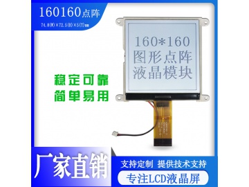 160*160 DOT MATRIX LCD screen, suitable for electric OBD Auto Tester, instrument and meter, can be customized to sample