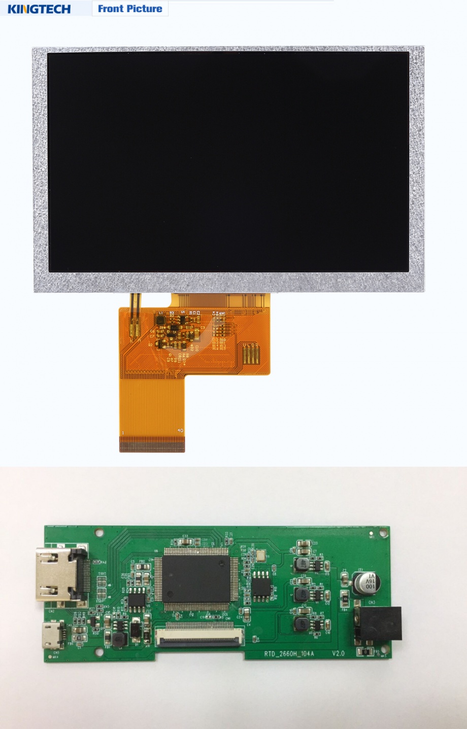 PV0502LZR40D-convert board 5inch convert board, 800x480, 500nits, HDMI ...