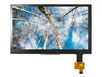 7 inch PCAP TFT Module 800*480 430nit 20PINS LVDS, Wide Temperature
