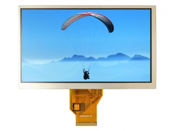 7 inch TFT Module 1024*600 500nit 40PINS LVDS, 16.7 color, without touch, Wide Temperature