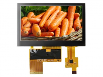 4.3" Higt Brightness CTP TFT Display Module 480x272 720nits, 40pins RGB Interface